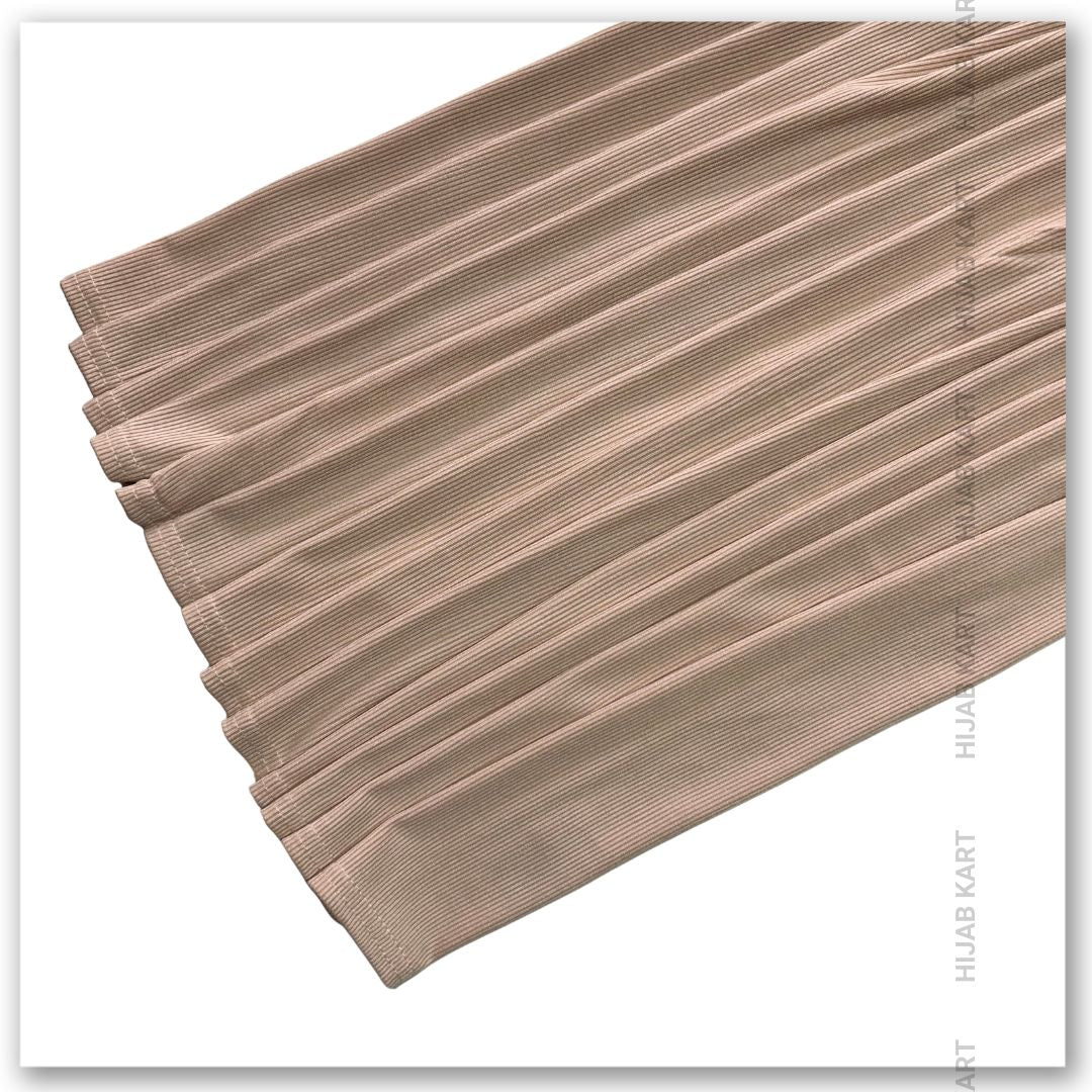 Peach- Premium Ribbed Jersey Hijab