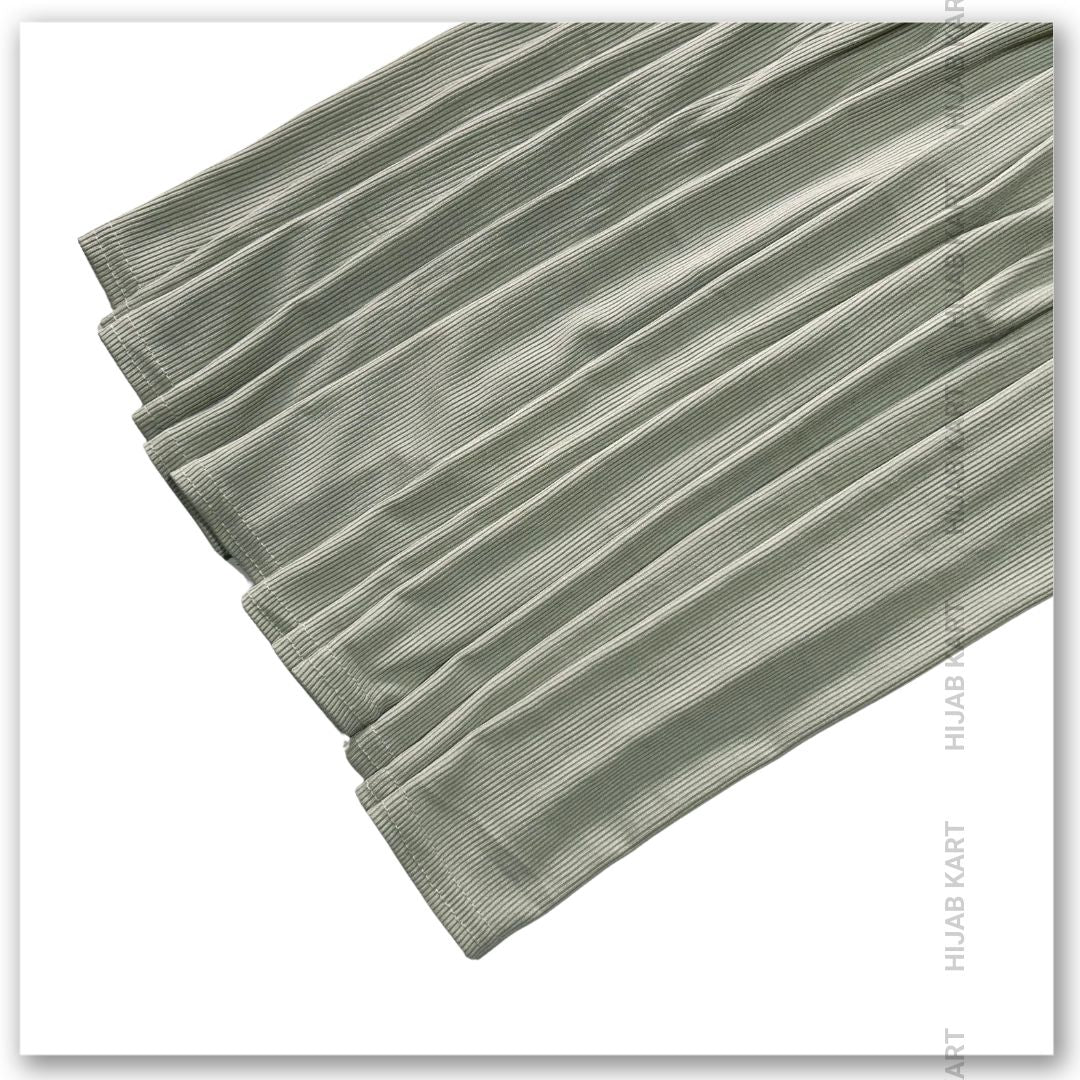 Pastel Green- Premium Ribbed Jersey Hijab