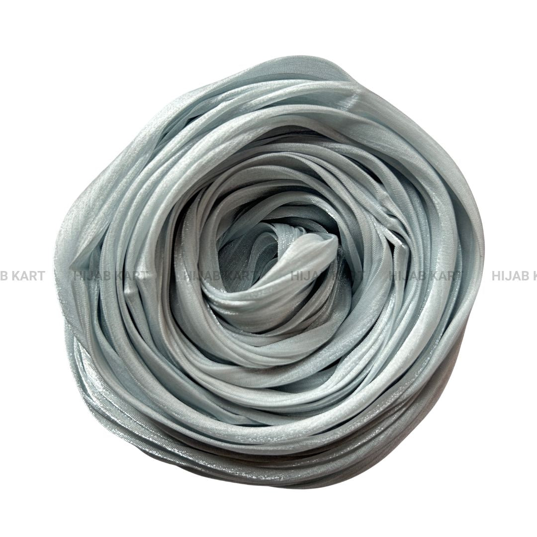 Pale Blue- Flowy Organza Shimmer Hijab