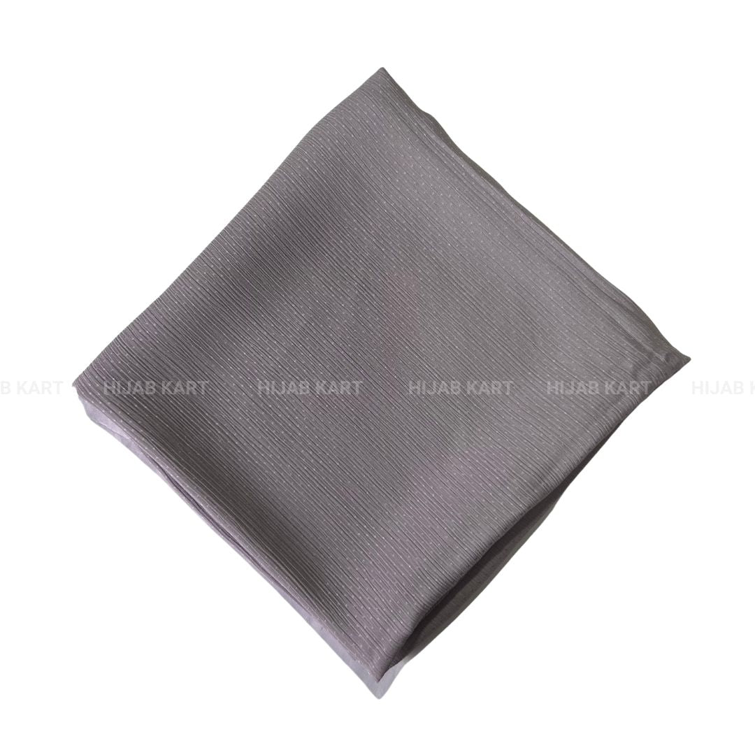 Dusty Purple- Crepe Dotted Satin Hijab