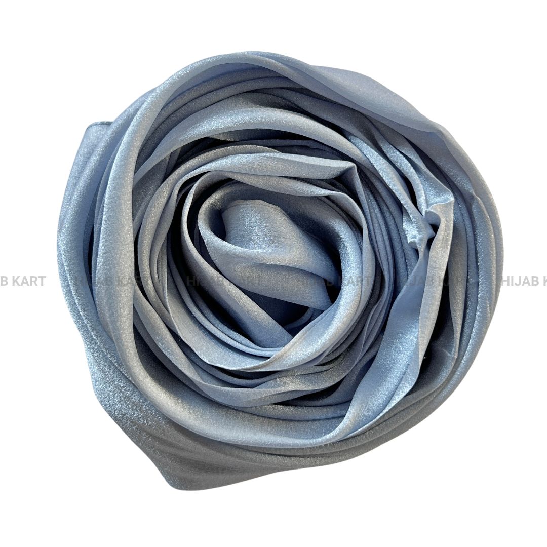 Powder Blue- Organza Shimmer Crepe Hijab