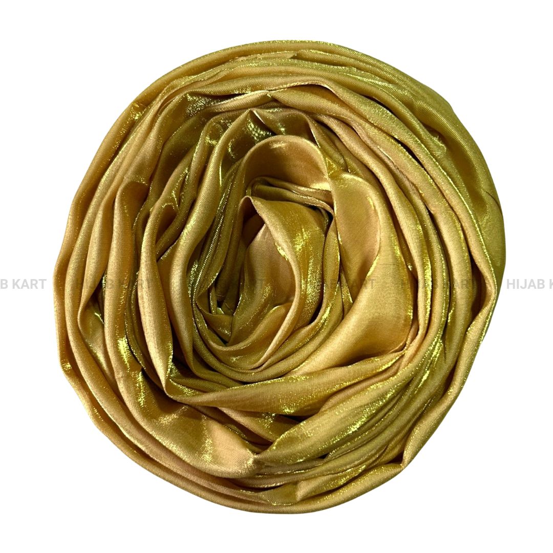 Golden Yellow- 3D Satin Hijab