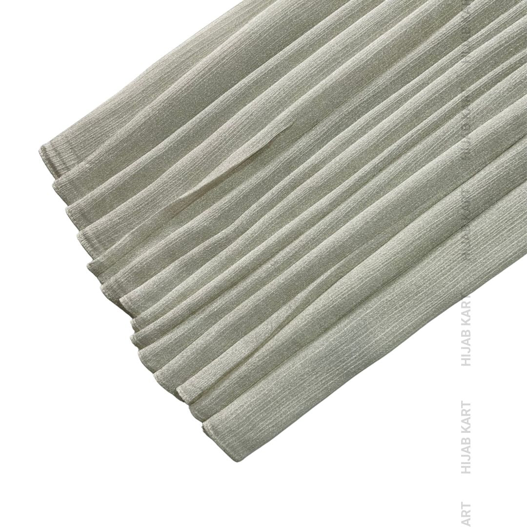 Celery Ice- Shimmer Crepe Tissue Hijab