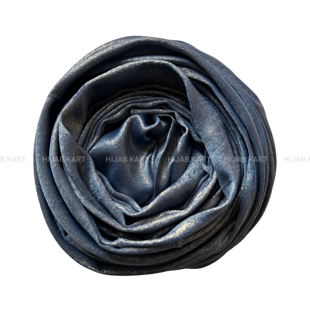 Bluish Grey- Shimmer Dust Georgette Hijab