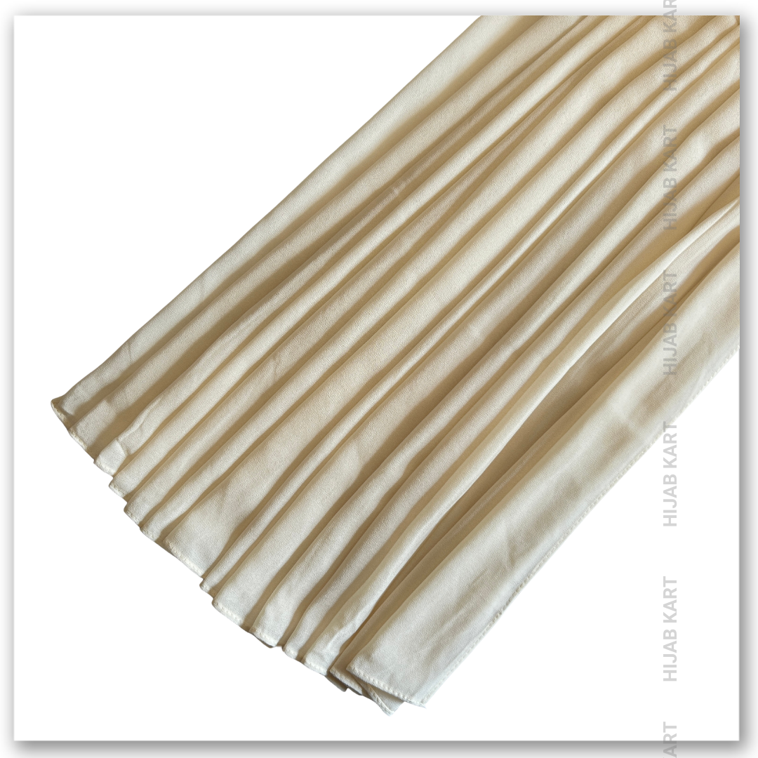 Premium Malaysian Georgette Hijab- Cream