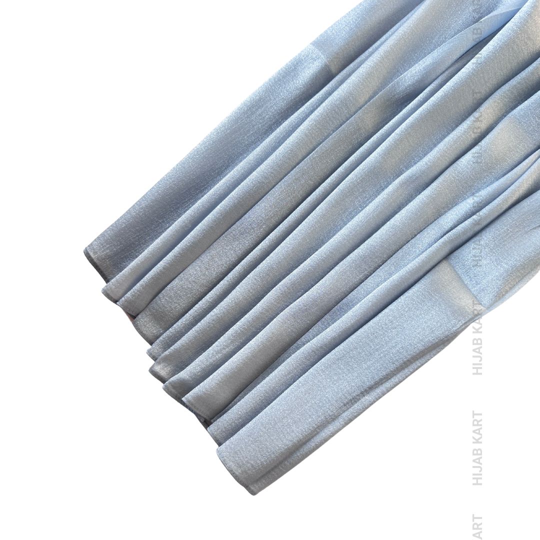 Powder Blue- Organza Shimmer Crepe Hijab