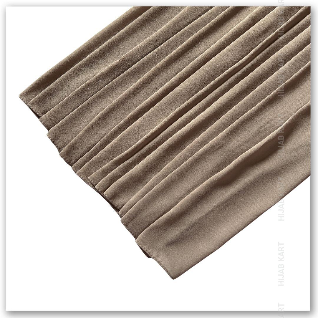 Khaki Brown- Premium Malaysian Georgette Hijab