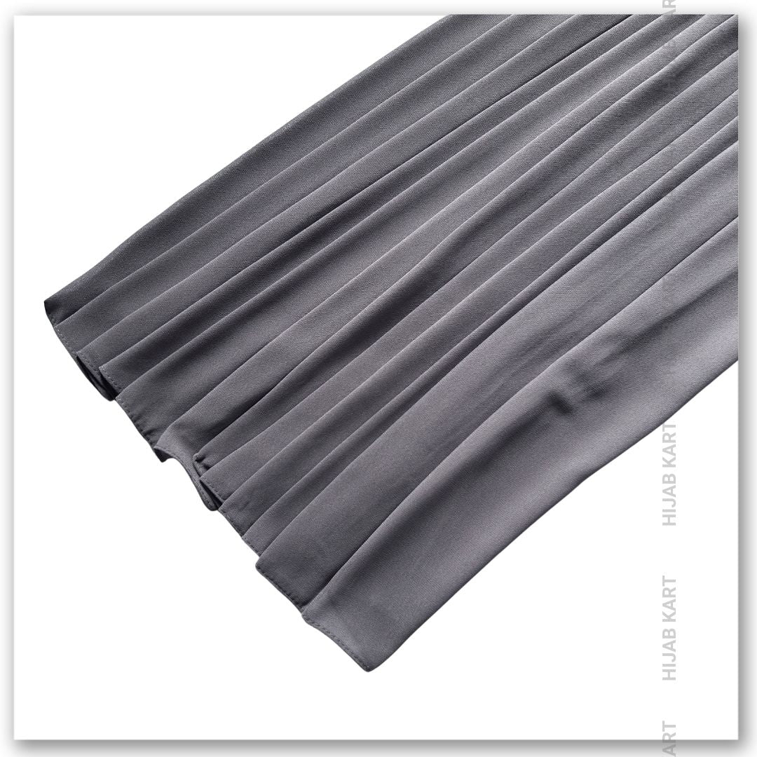 Fossil Grey- Premium Malaysian Georgette Hijab