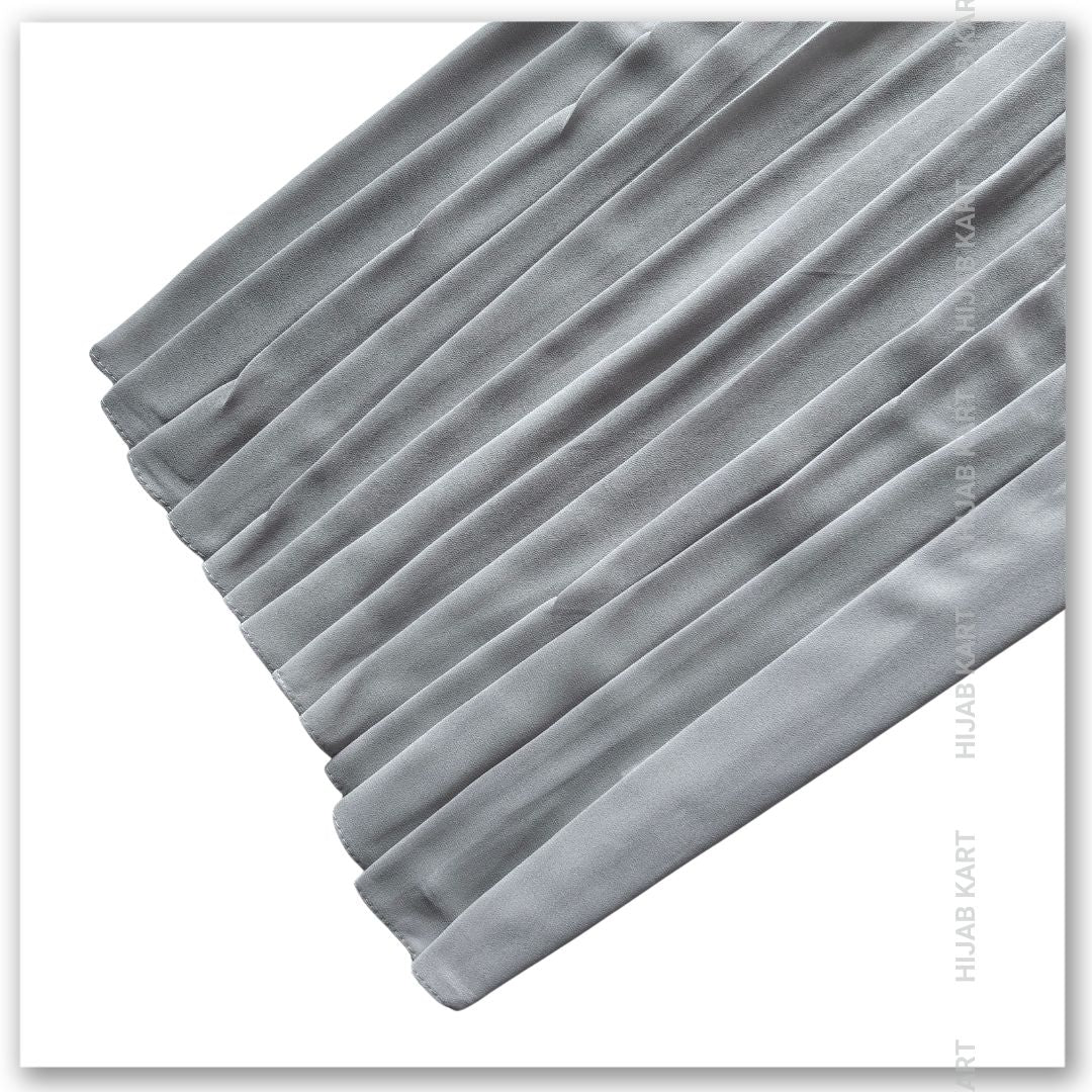 Pearl Grey- Premium Malaysian Georgette Hijab