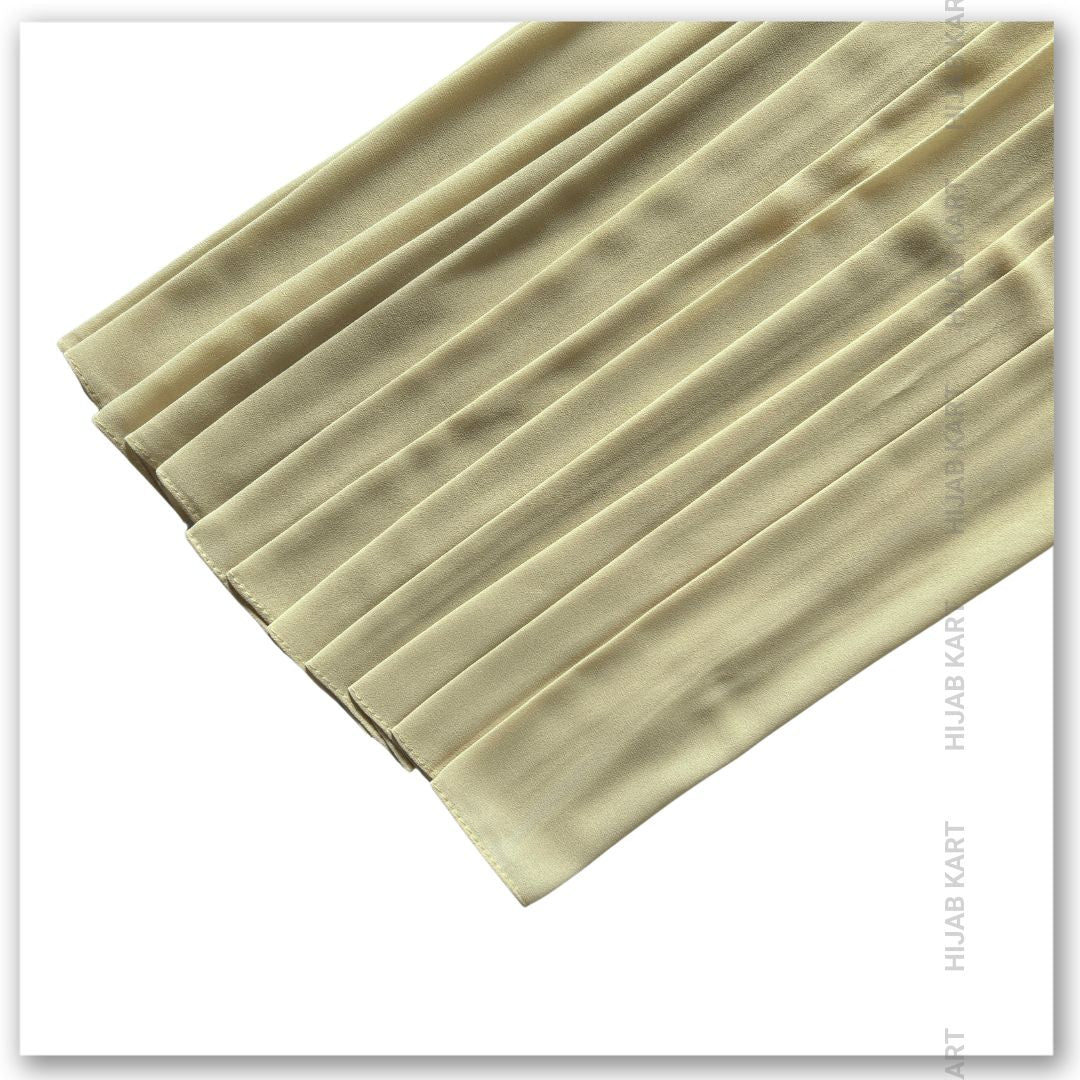 Cream Yellow- Premium Malaysian Georgette Hijab