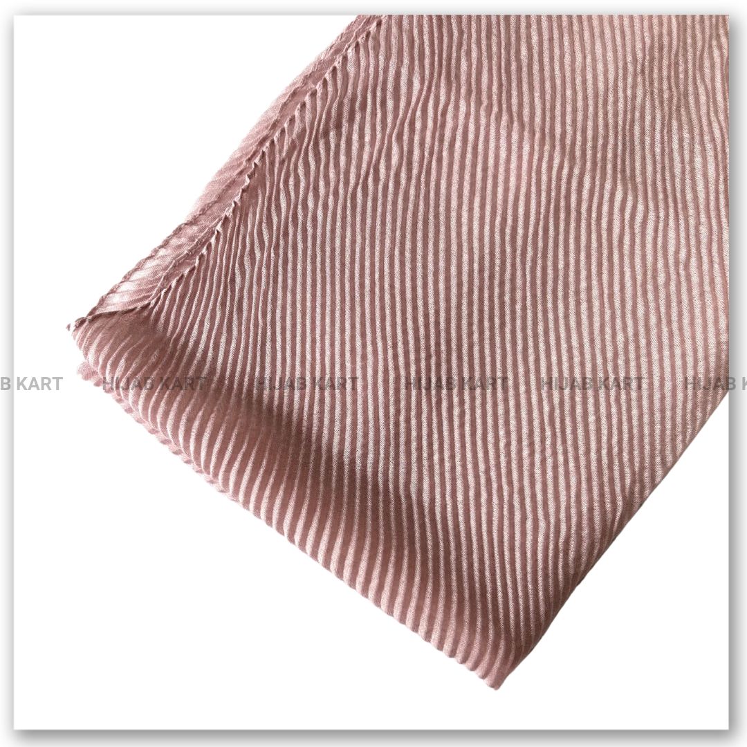 Cotton Pleated Hijab- Soft Pink