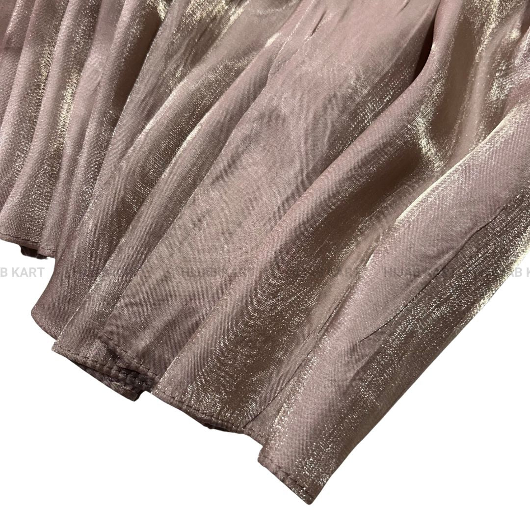 Nude Brown- 3D Organza Hijab