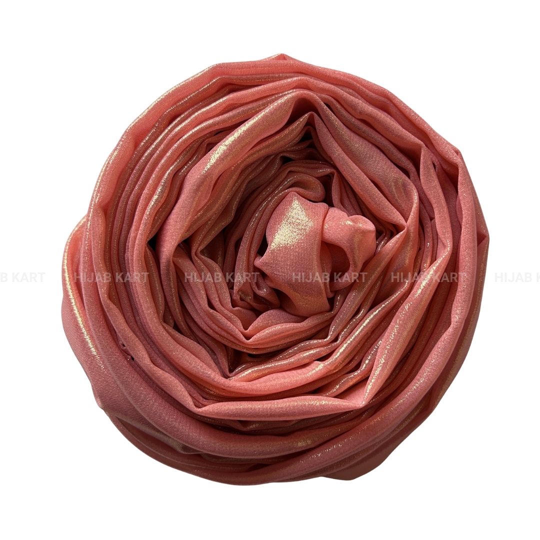 Desert Coral- Shimmer Luxe Chiffon Hijab