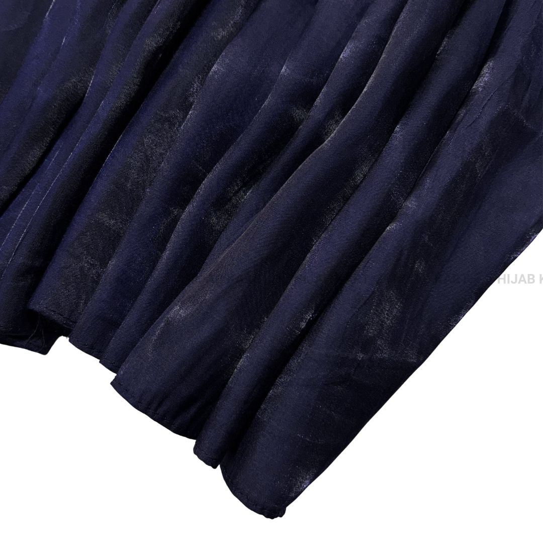 Navy Blue- 3D Organza Hijab