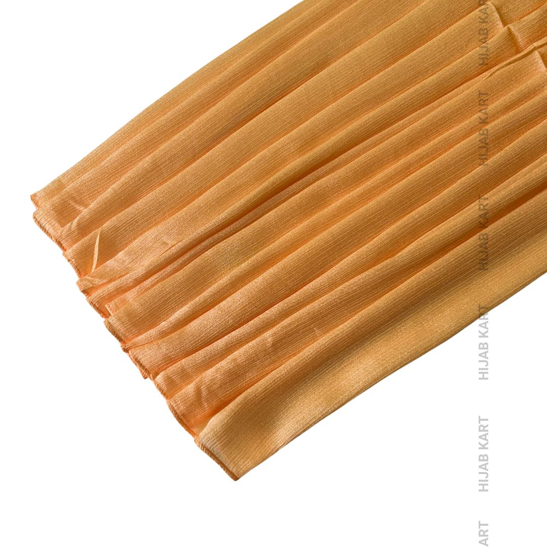 Pastel Orange- Shimmer Crepe Tissue Hijab