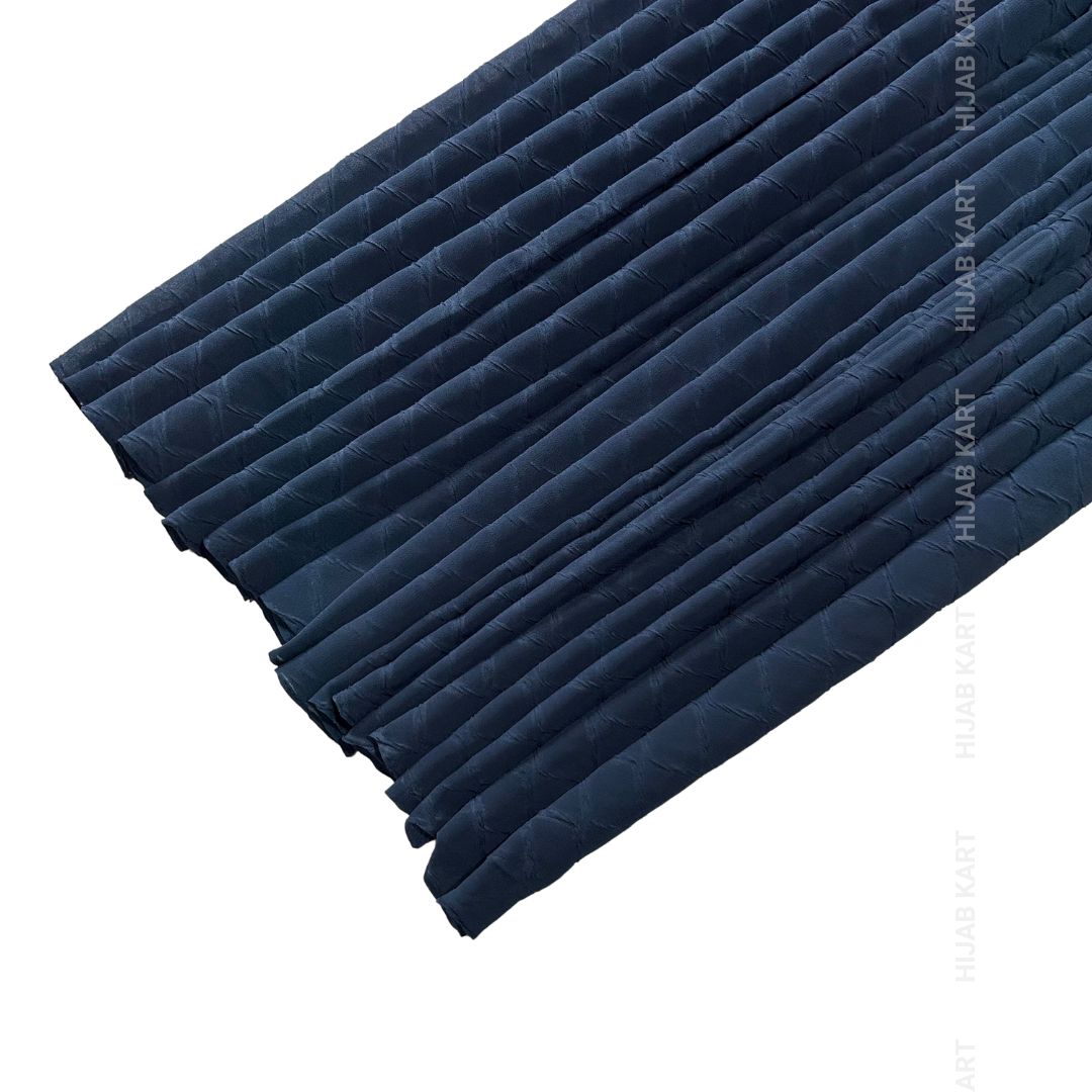Prussian Blue- Premium Diamond Textured Hijab