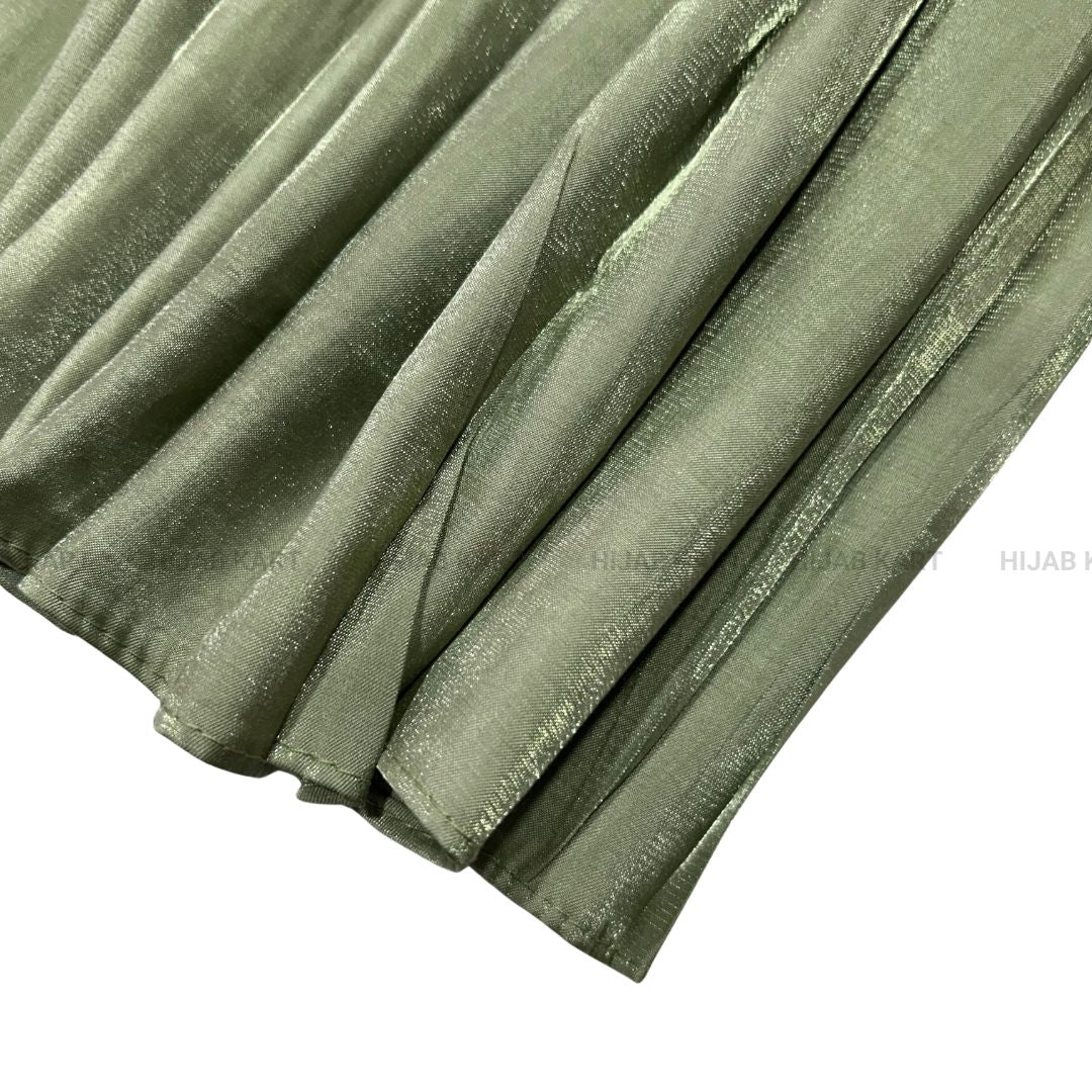 Olive Green- 3D Satin Hijab