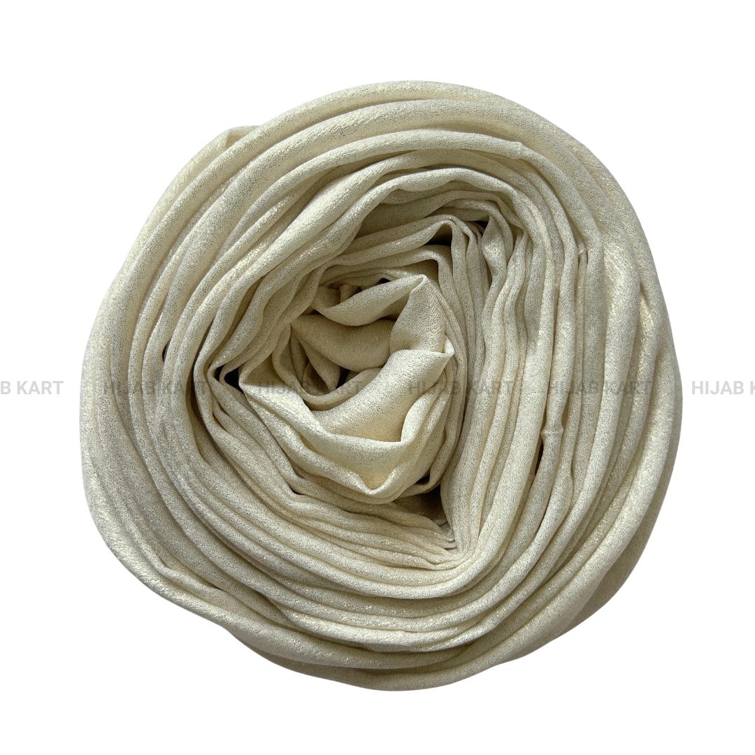 Pearl Cream- Shimmer Dust Georgette Hijab
