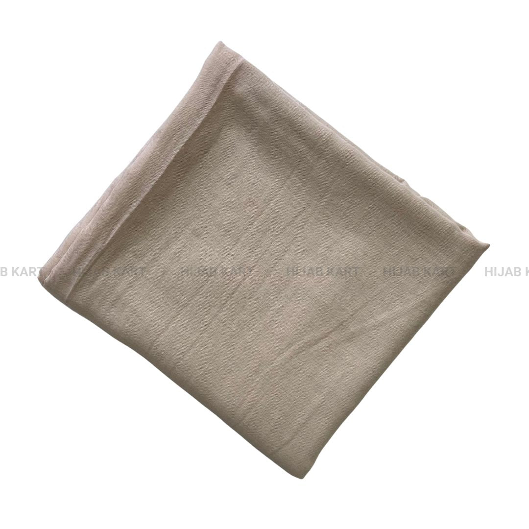 Coffee Cream-Premium Solid Cotton Hijab