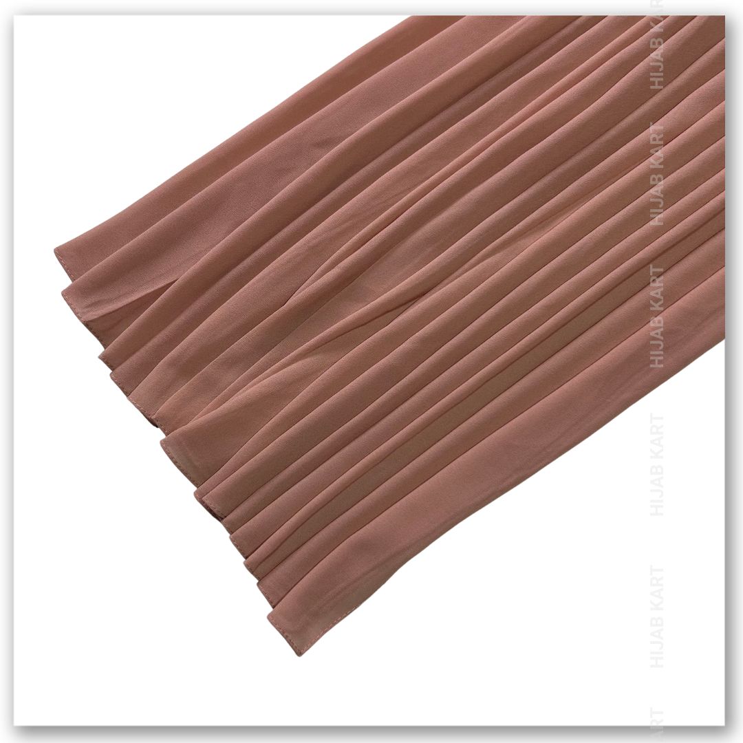 Premium Malaysian Georgette Hijab- Blushing Peach