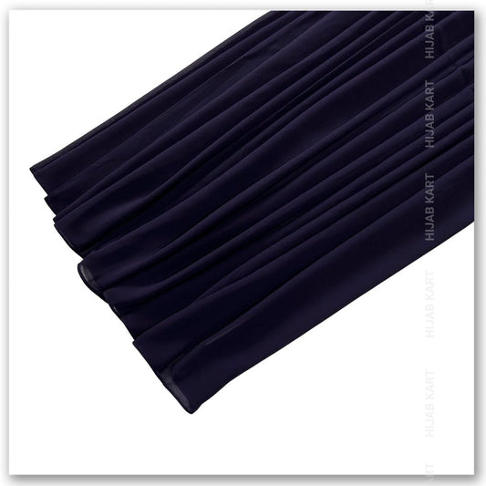 Premium Malaysian Georgette Hijab- Denim Blue