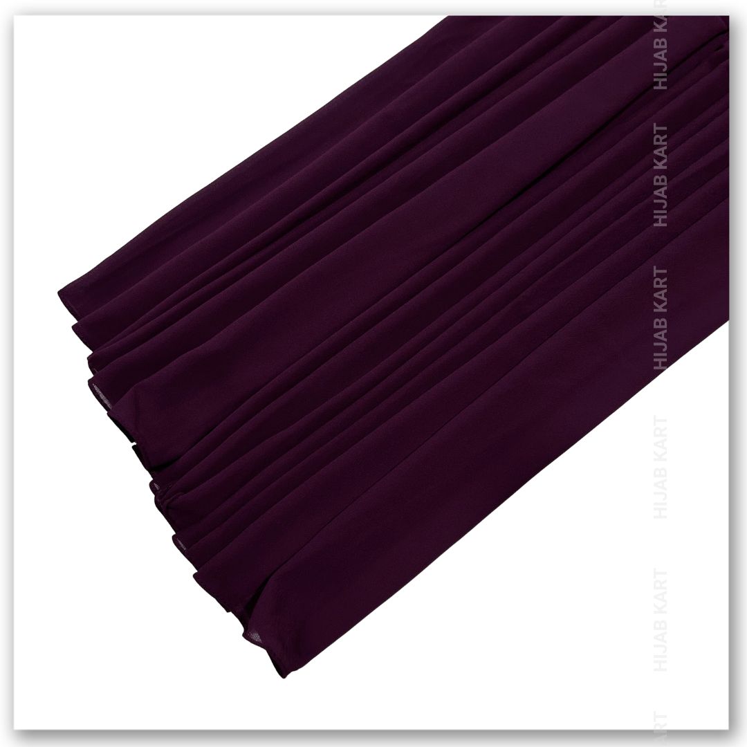 Premium Malaysian Georgette Hijab- Grape
