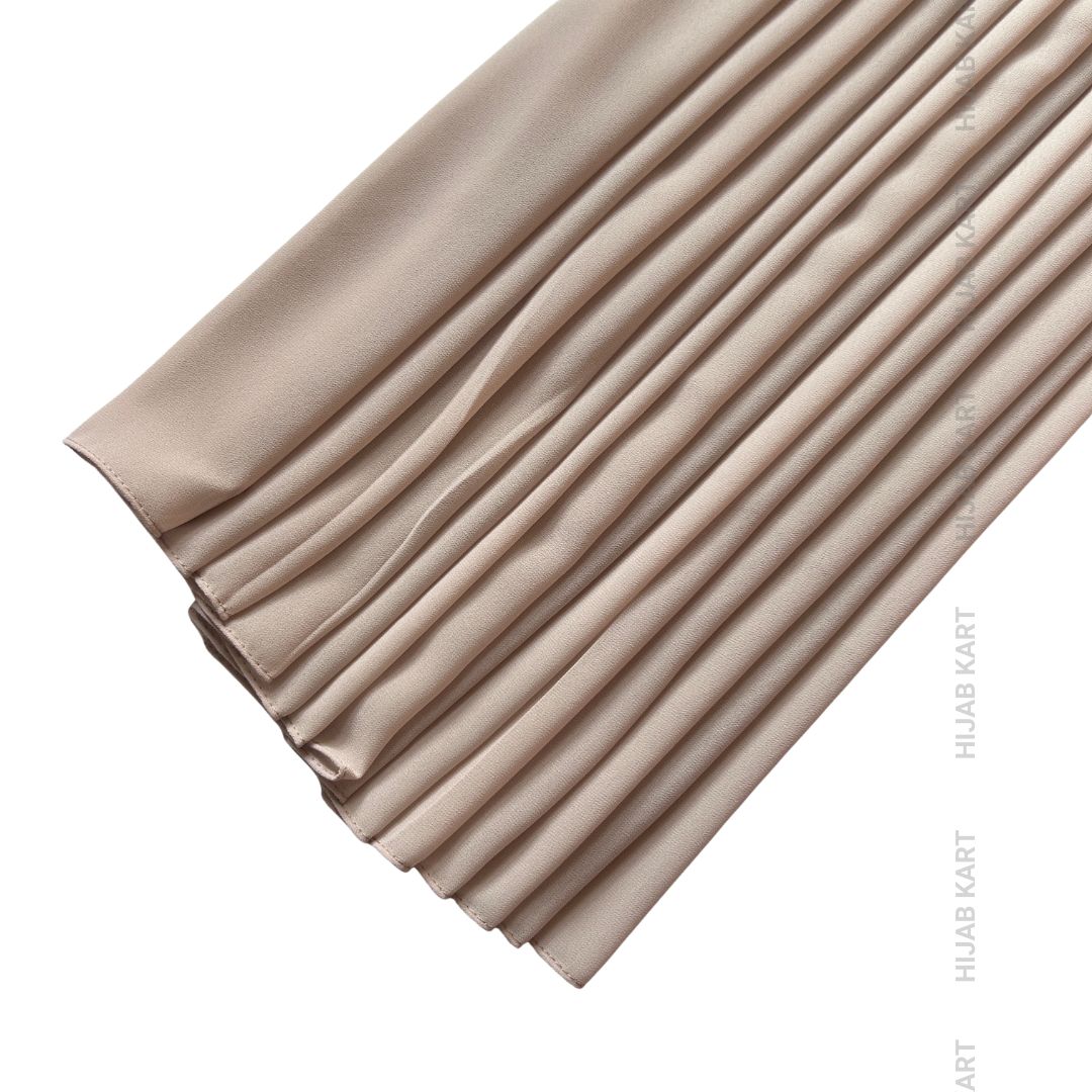 Premium Malaysian Georgette Hijab- Light Beige