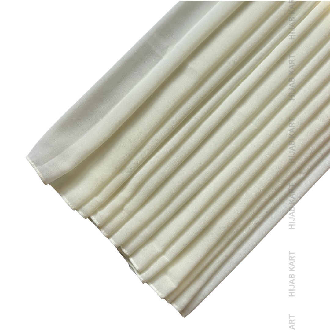 Premium Malaysian Georgette Hijab- Cream