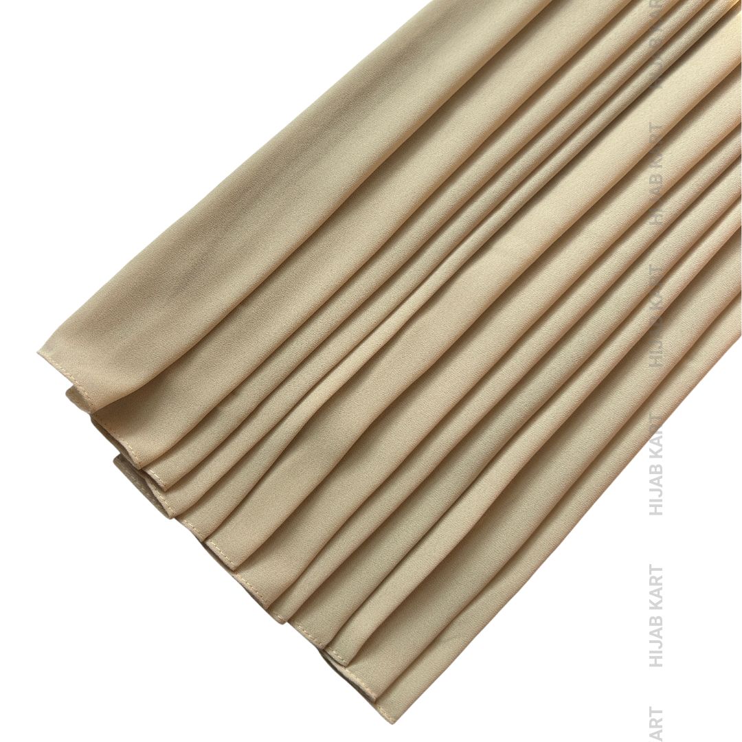 Premium Malaysian Georgette Hijab- Sand