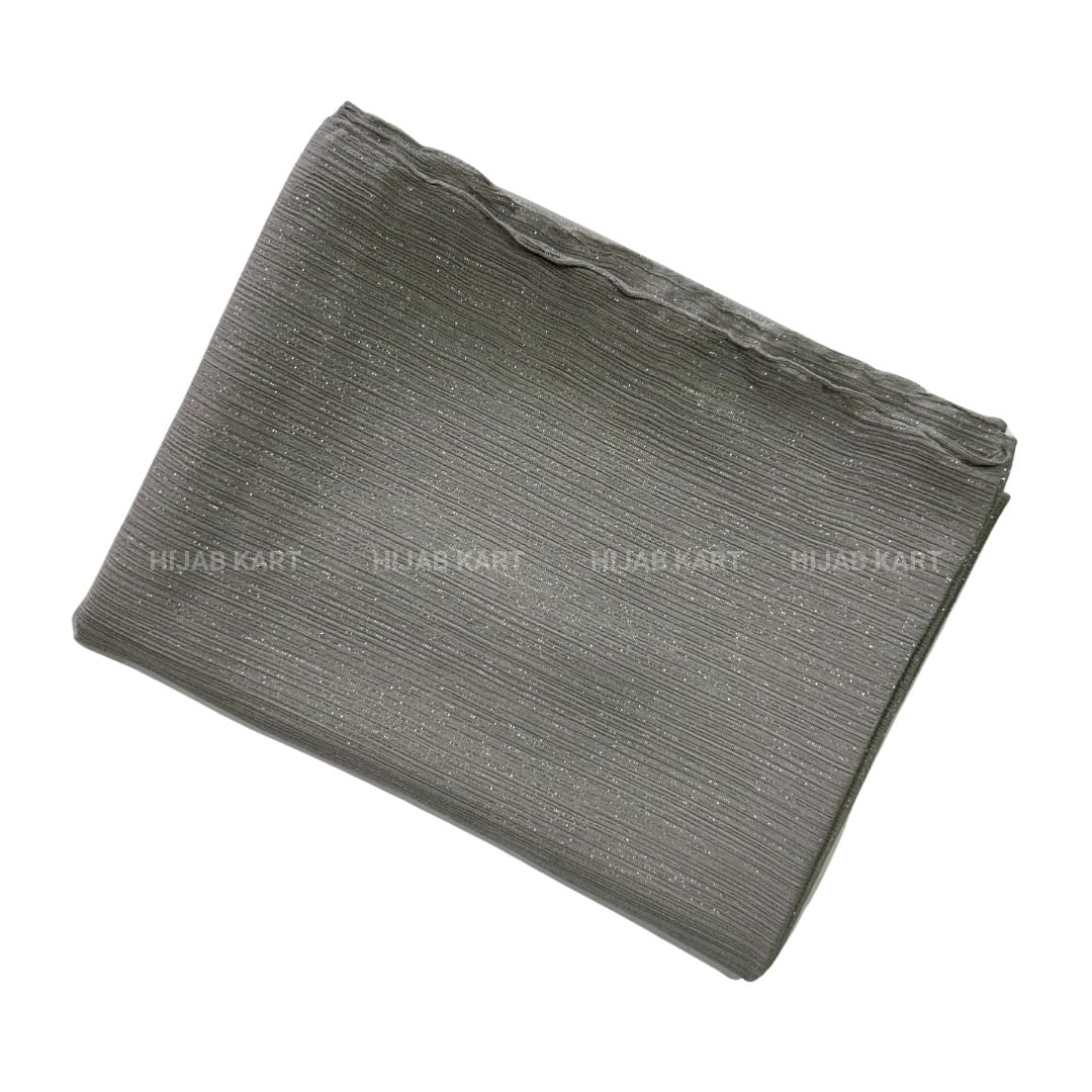 Glacier Green-Luxe Metallic Shimmer Georgette Hijab