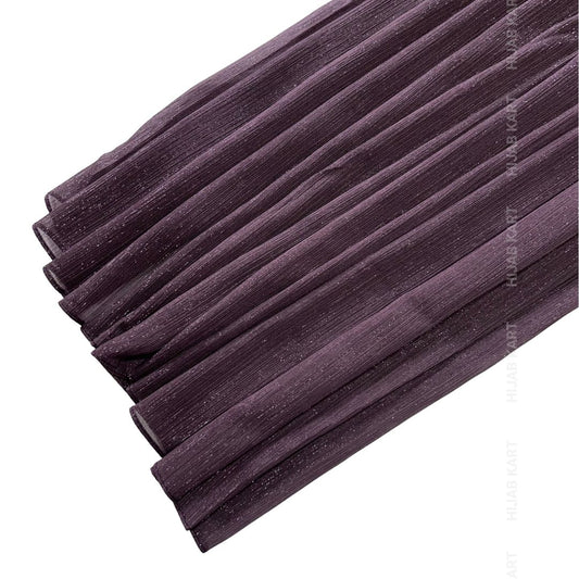 Dusty Purple-Luxe Metallic Shimmer Georgette Hijab