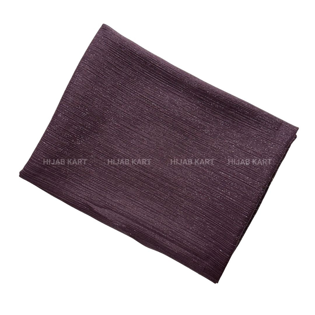 Dusty Purple-Luxe Metallic Shimmer Georgette Hijab