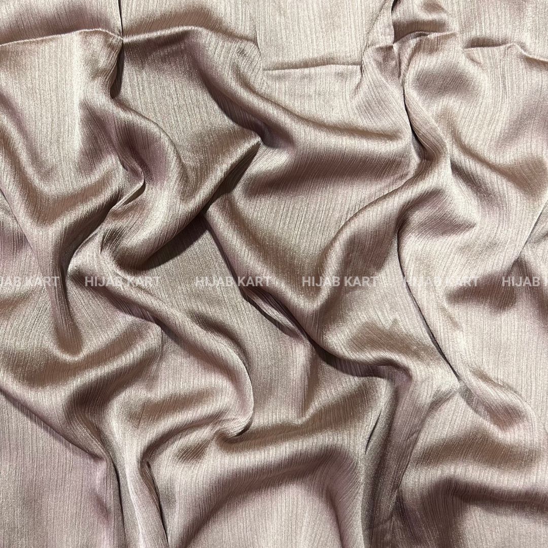 Light Copper- Textured Crepe Satin Hijab