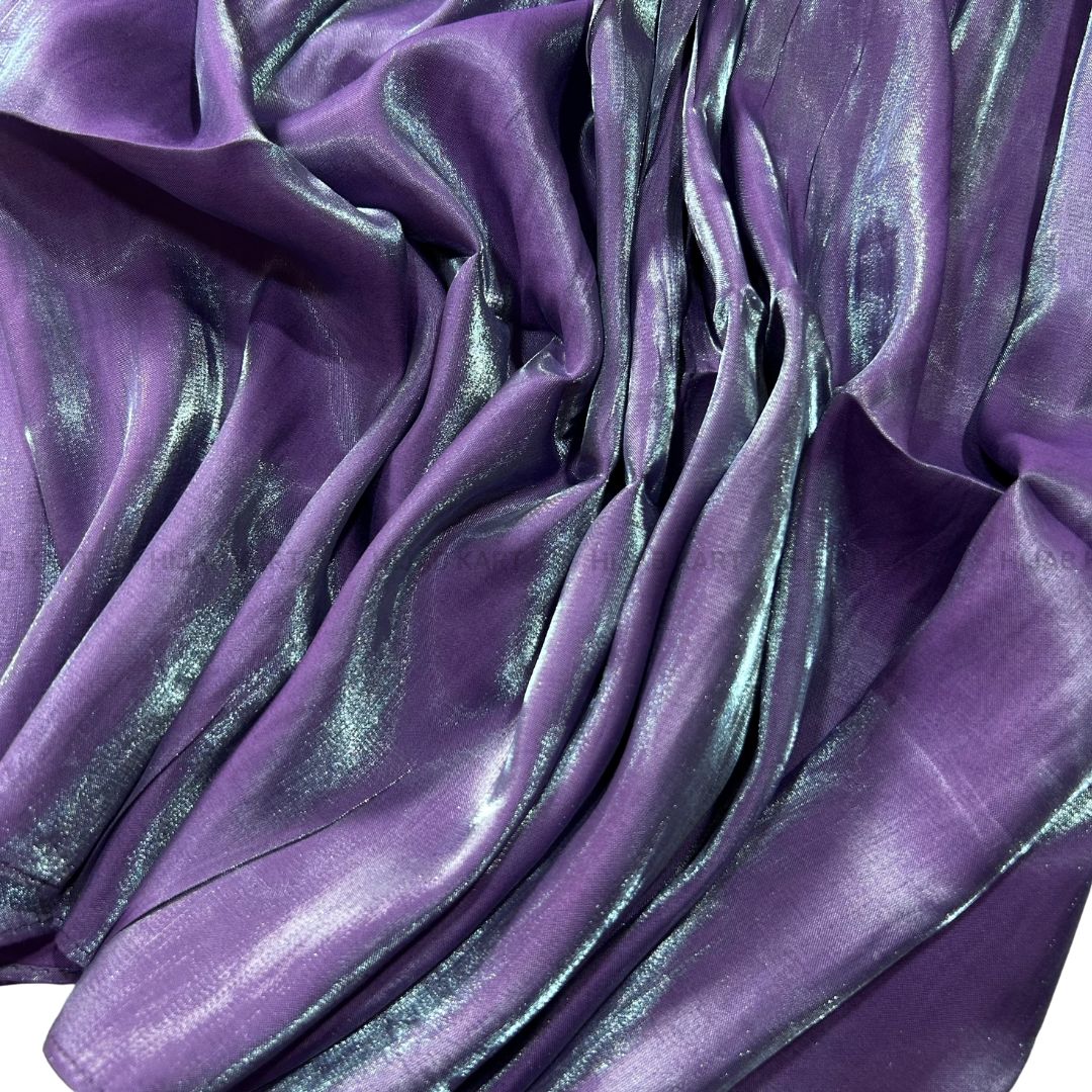Pleasant Purple- 3D Organza Hijab