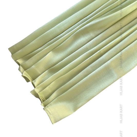 Pista Green- Organza Shimmer Crepe Hijab