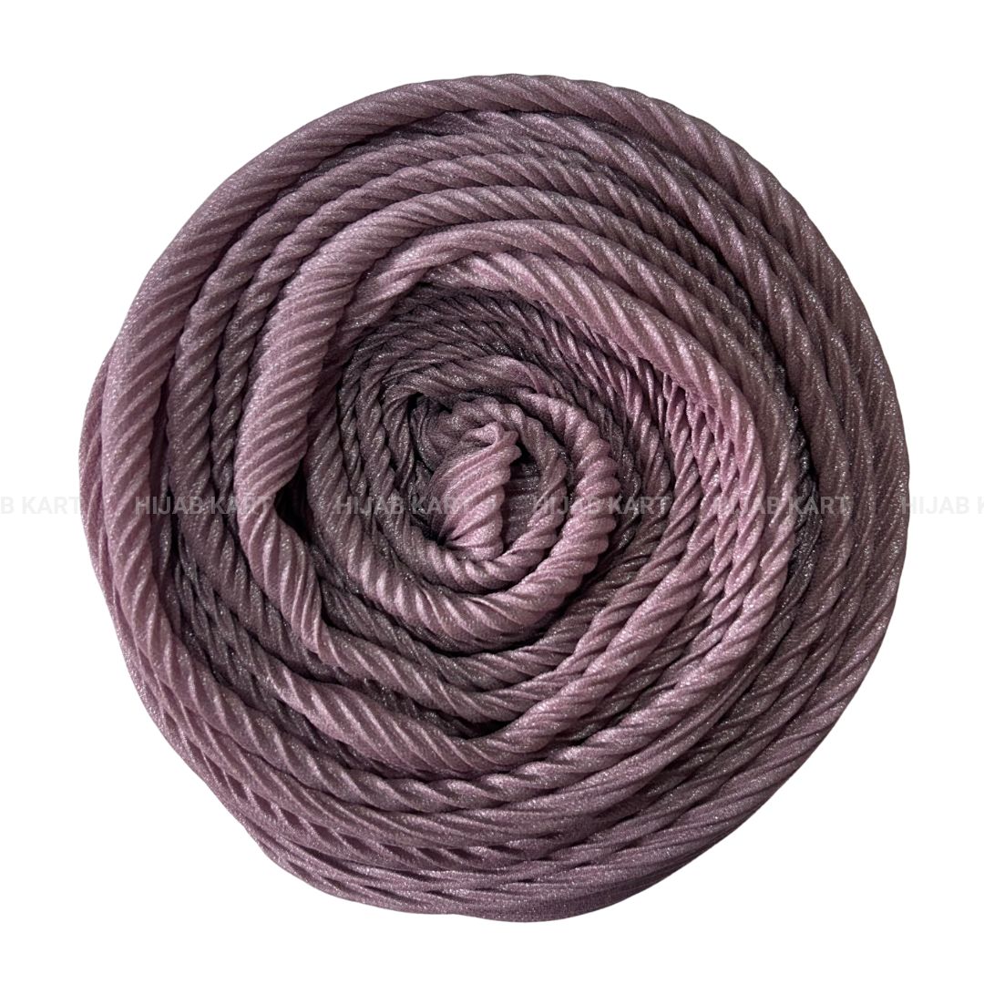 Mauve Pink- Luxe Cotton Pleated Shimmer Hijab