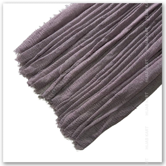 Dusty Purple- Cotton Crinkled Hijab