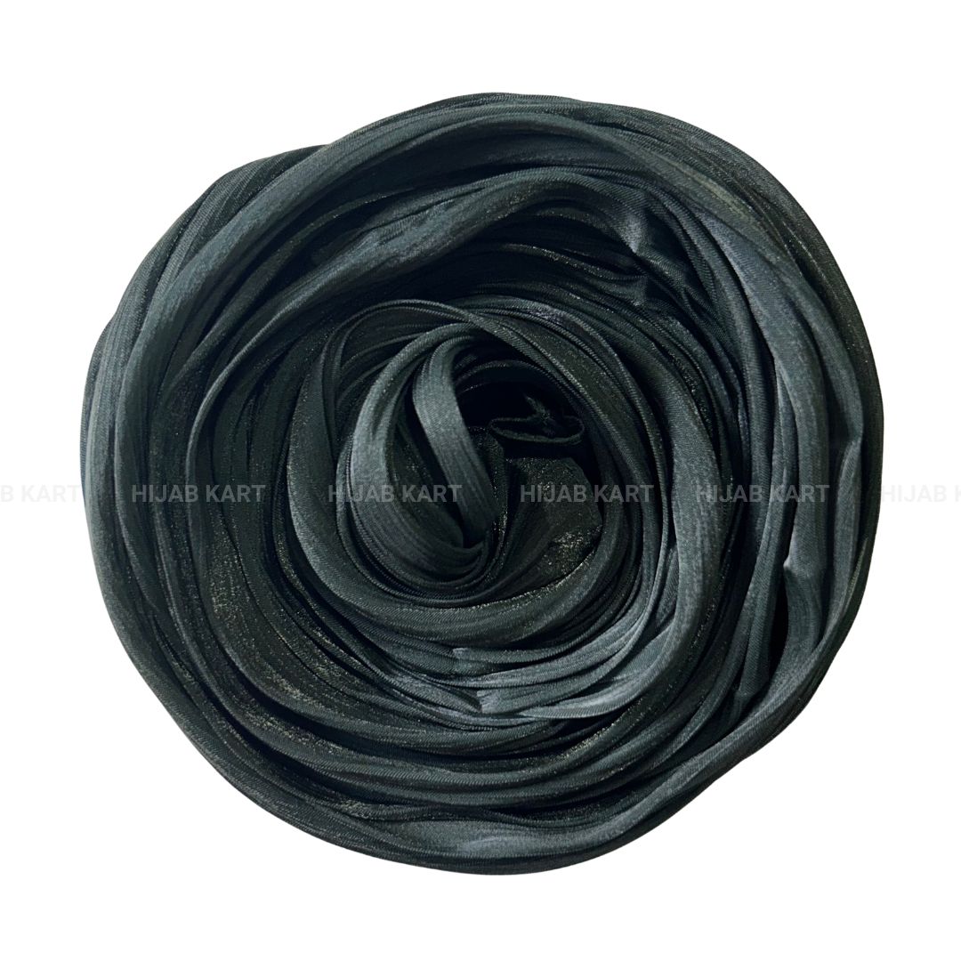 Dark Olive- Flowy Organza Shimmer Hijab