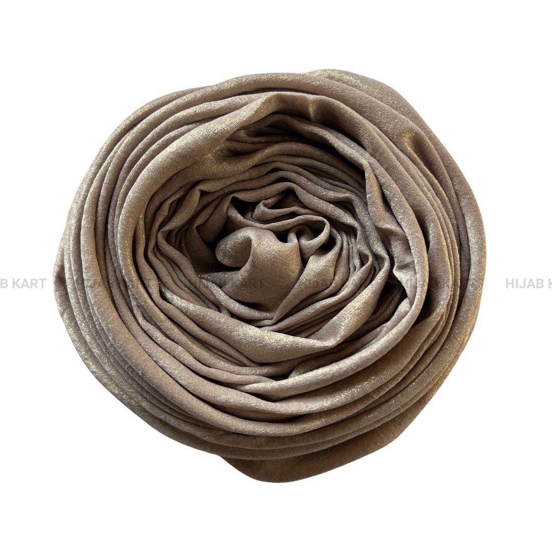 Silver Beige- Shimmer Dust Georgette Hijab