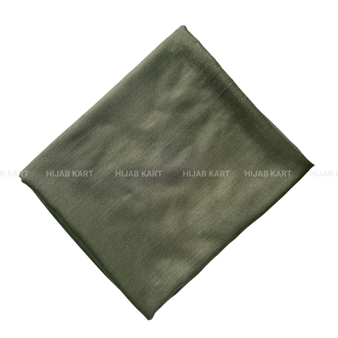 Olive Green- Turkish Modal Cotton Hijab