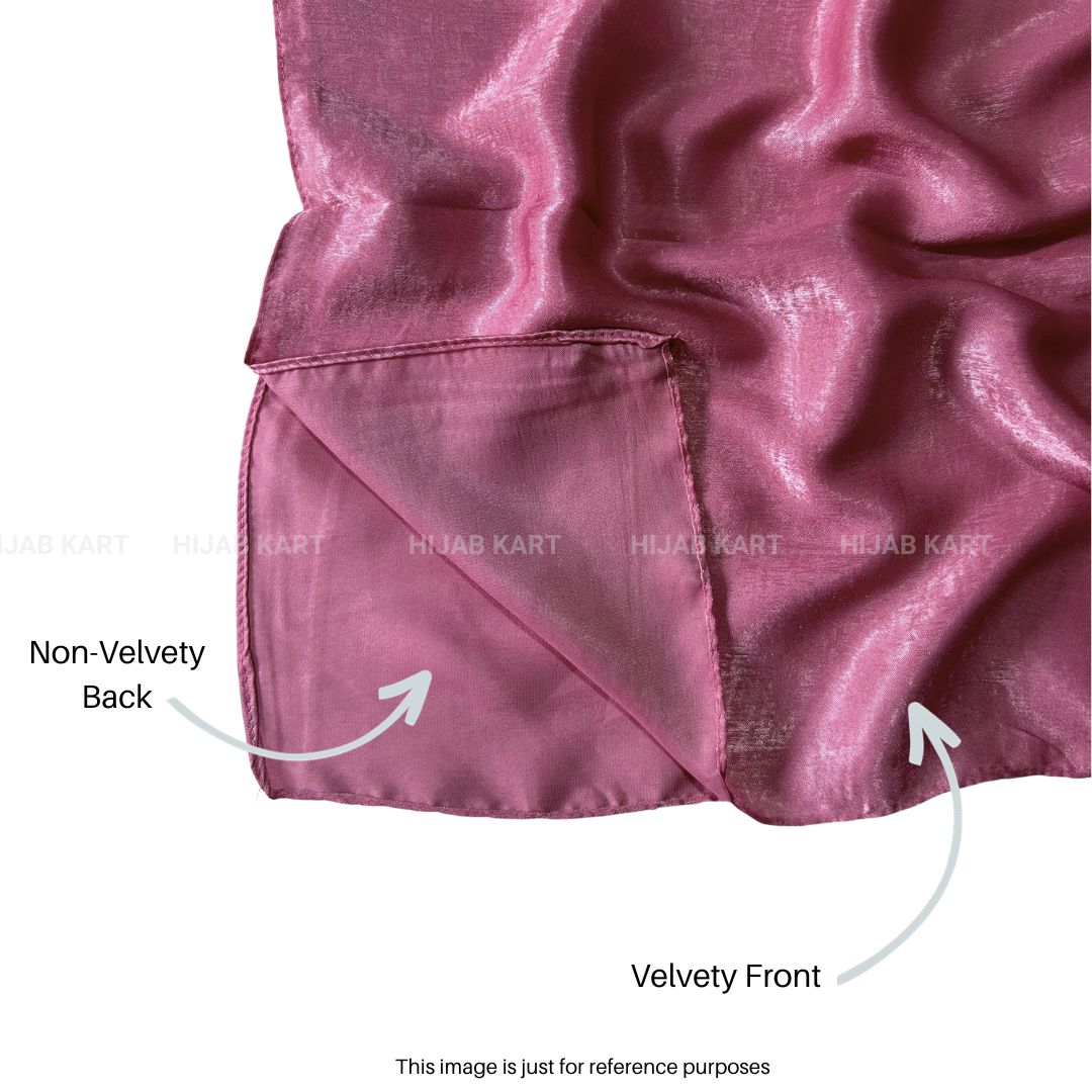 Burnt Orange- Velvet Satin Hijab