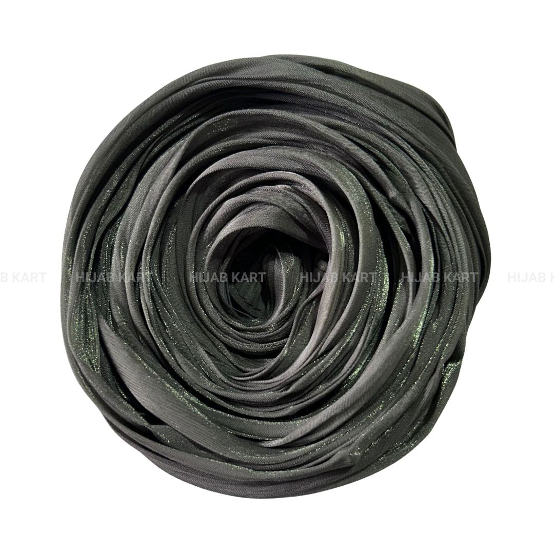 Uniform Green- Flowy Organza Shimmer Hijab