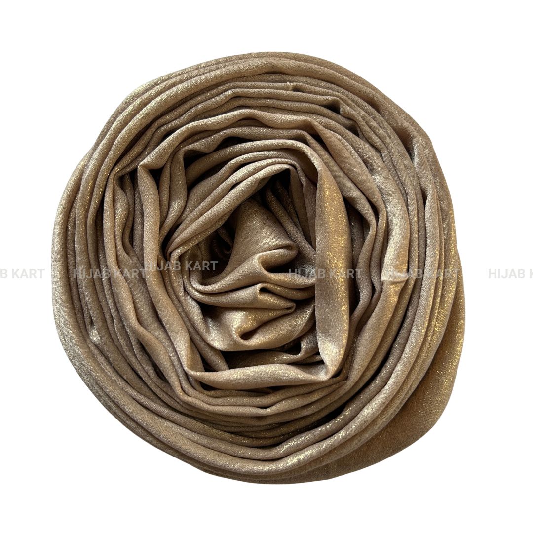 Champagne Pearl- Shimmer Dust Georgette Hijab