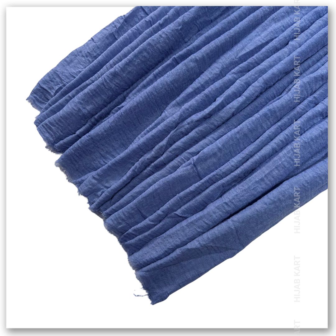 Cornflower Blue- Cotton Crinkled Hijab