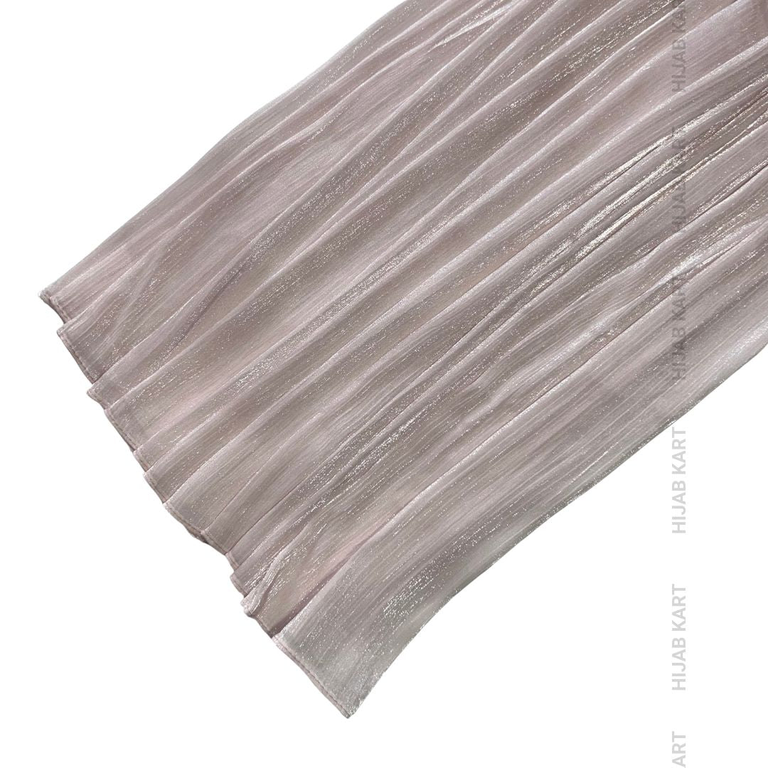 Baby Pink- Flowy Organza Shimmer Hijab
