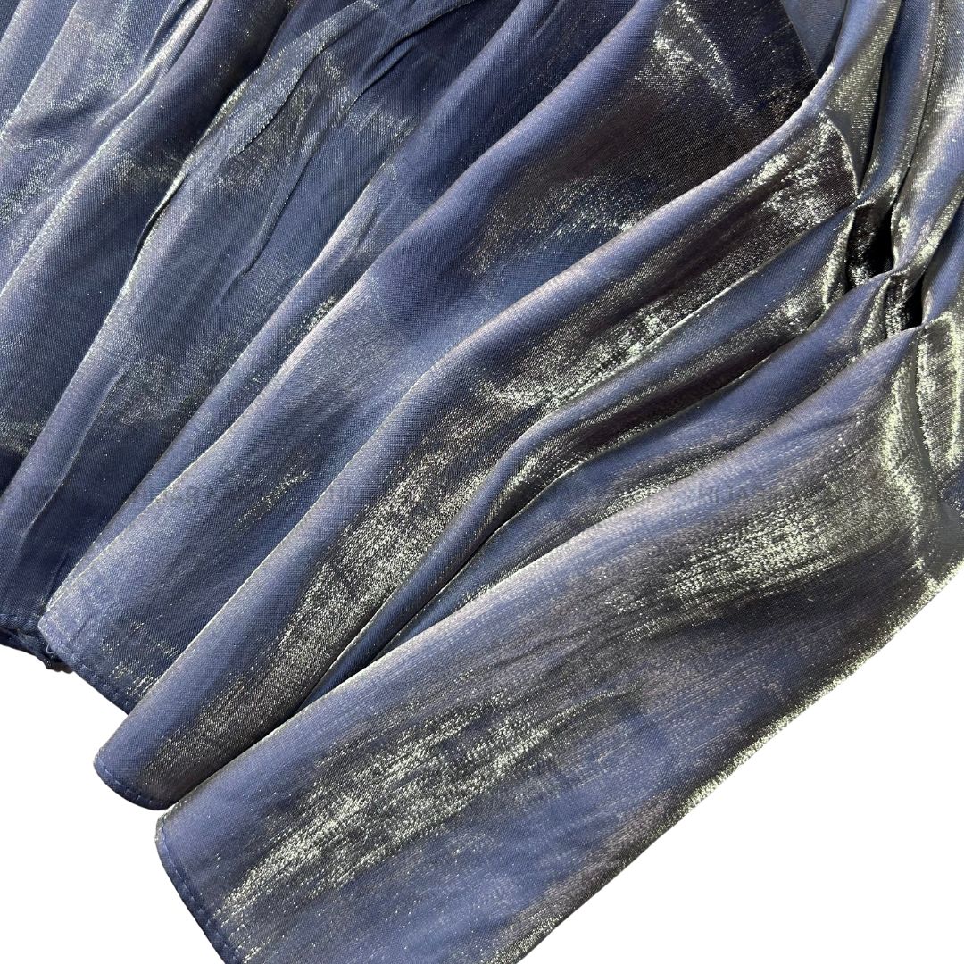 Bluish Grey- 3D Organza Hijab