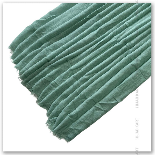Sea Green- Cotton Crinkled Hijab