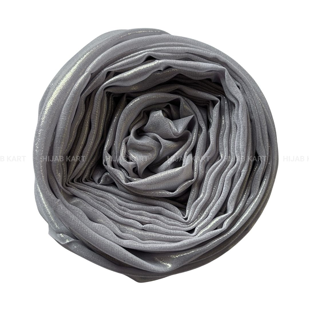 Silver- Shimmer Luxe Chiffon Hijab