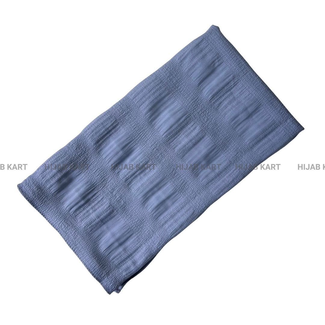 Cornflower Blue- Premium Check Hijab