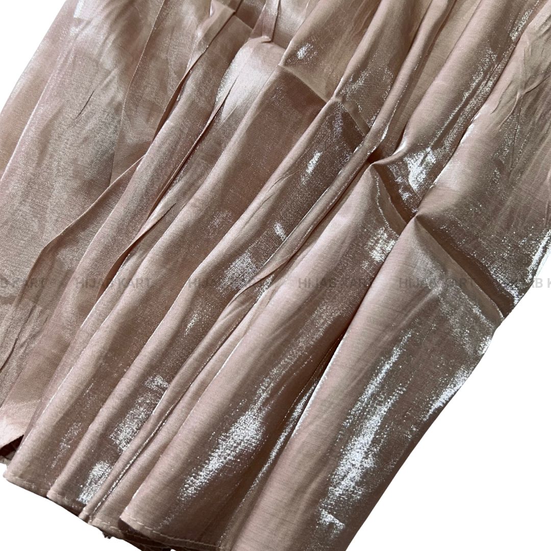 Tan Brown- 3D Organza Hijab